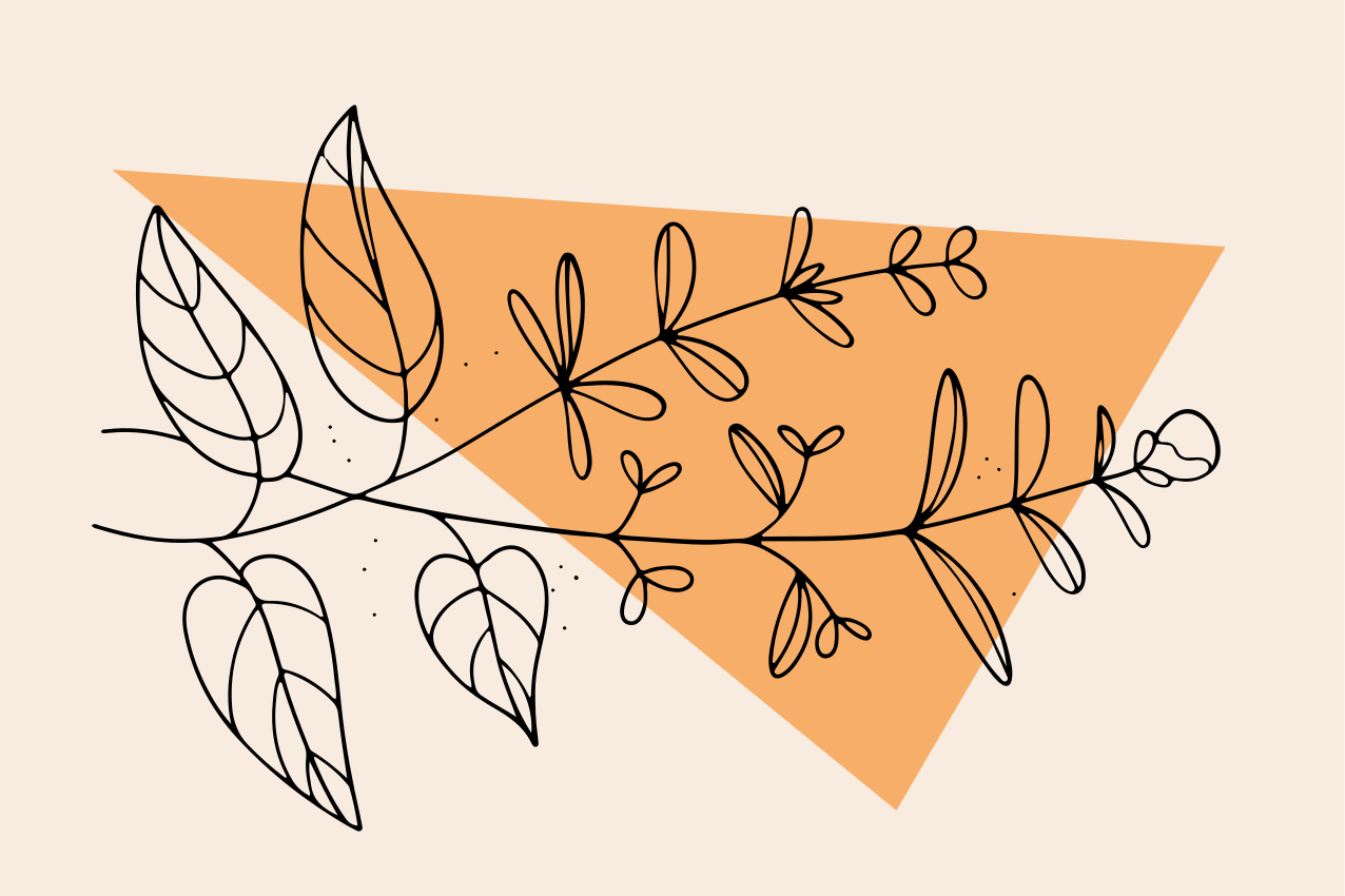 Floral abstract design izvirna jedilna podloga - TenStickers