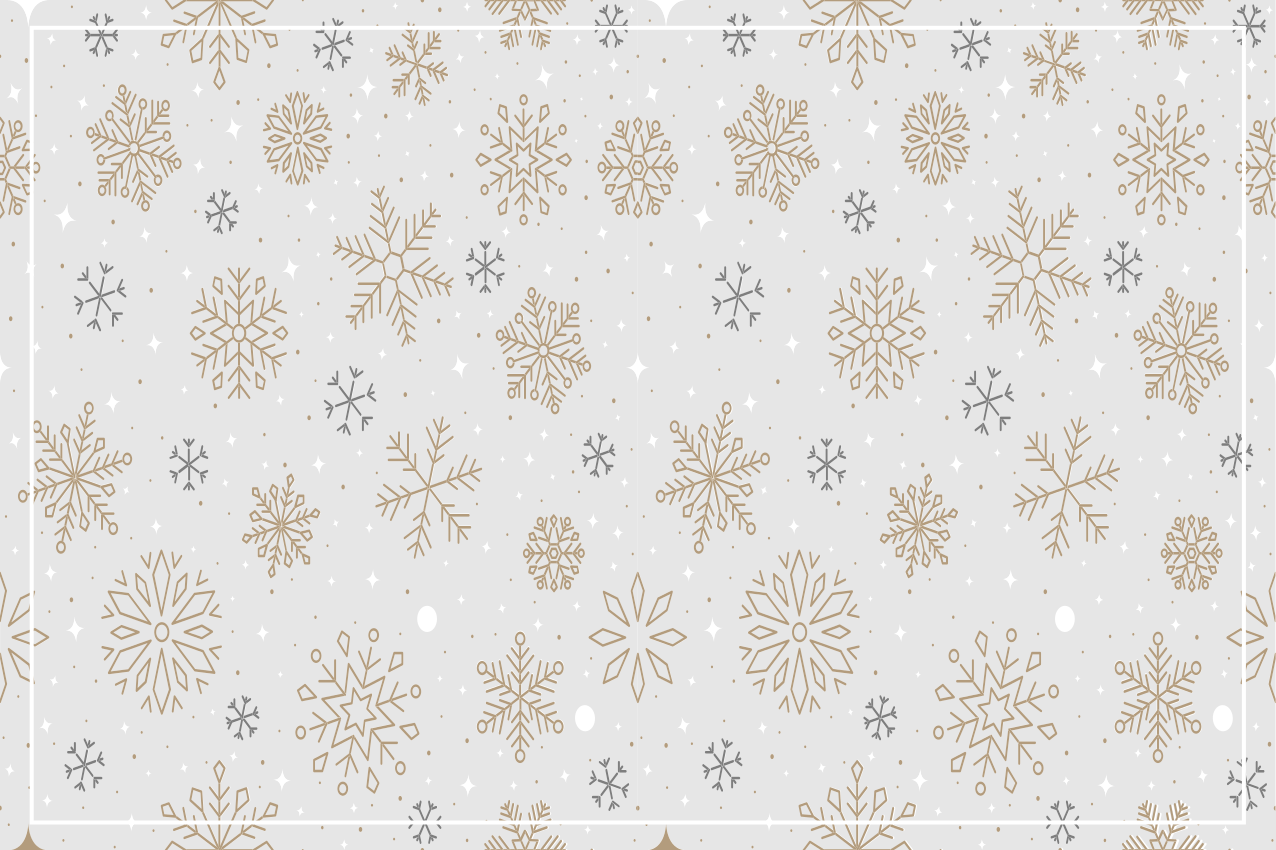Snowflake pattern table decor božični pogrinjek - TenStickers