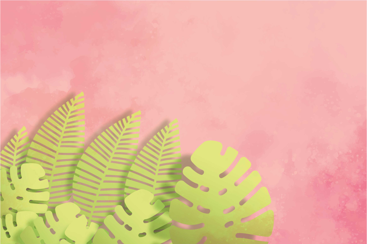 Botanical leaf arrangement izvirna jedilna podloga - TenStickers
