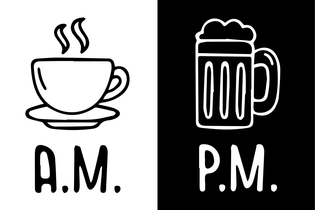 Pogrinjki v restavracijah s kavo in pivom - TenStickers