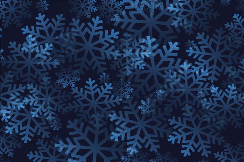 Snowflake pattern overlay božični pogrinjek - TenStickers