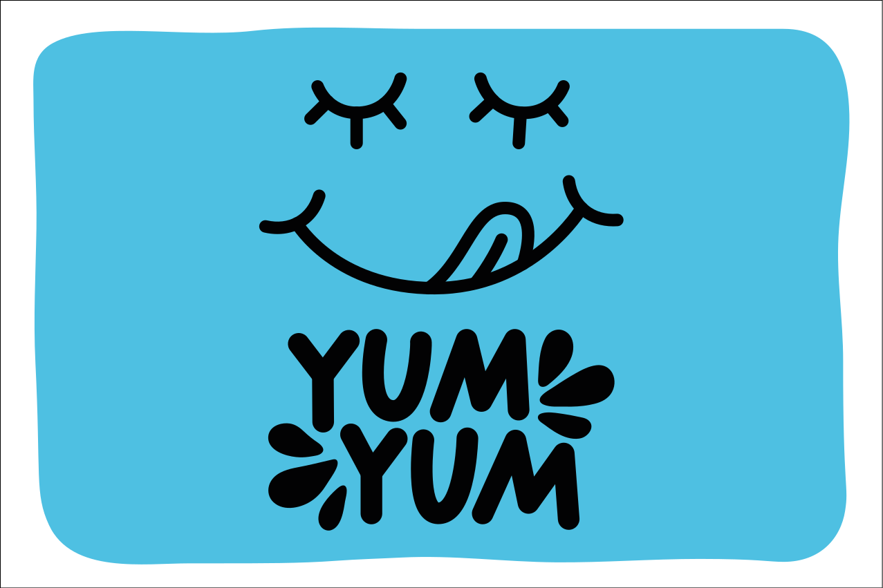 Playful food expression izvirna jedilna podloga - TenStickers