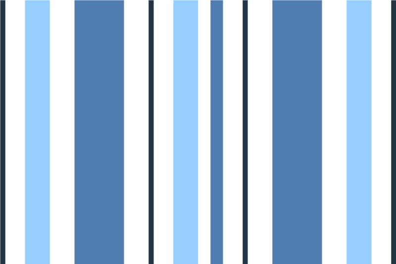 Striped blue placemats moderno prostiranje - TenStickers
