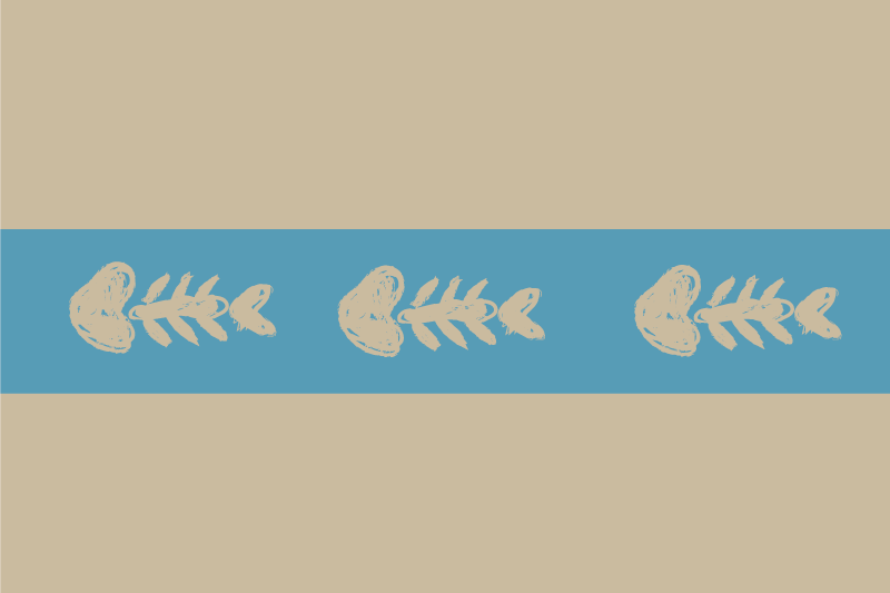 Unique fish bone pattern izvirna jedilna podloga - TenStickers