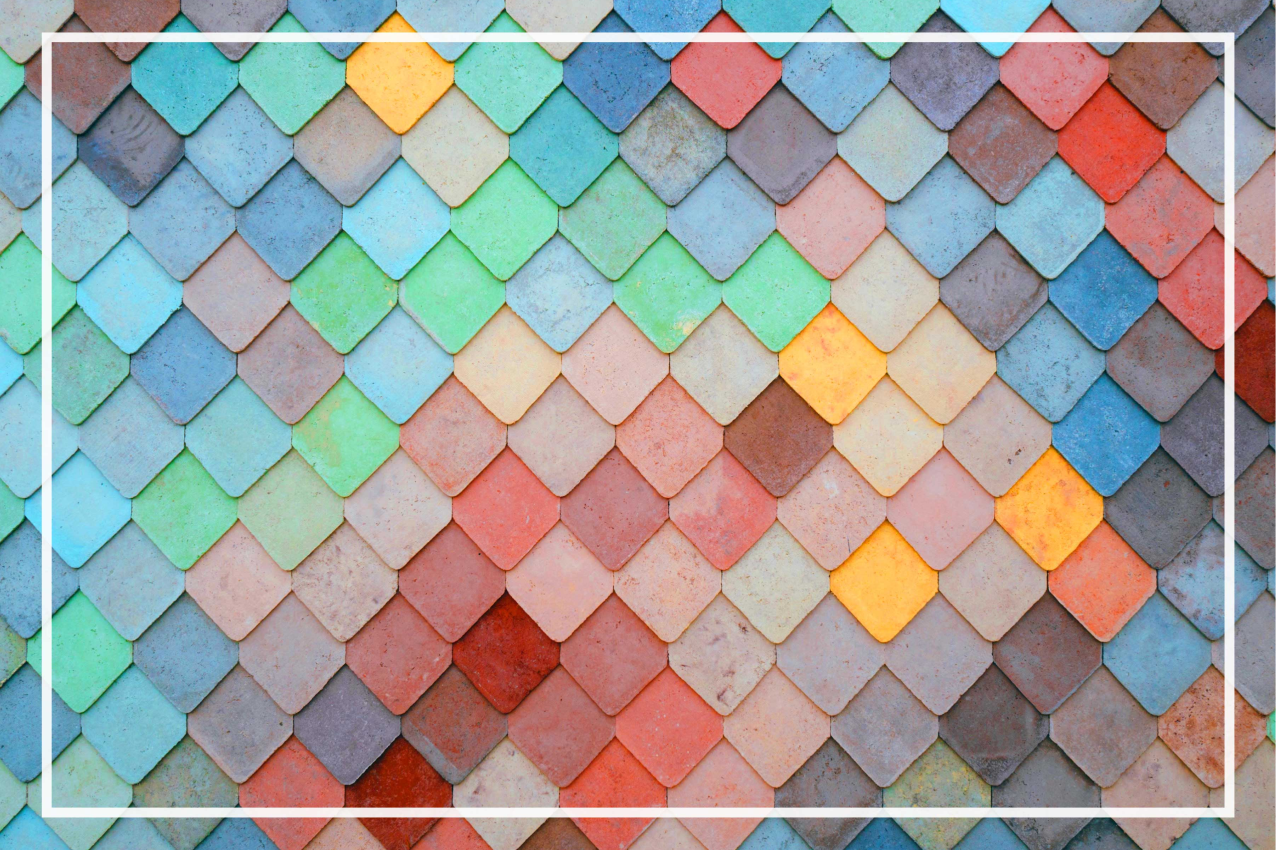 Colorful tile pattern teksturna pogrinjek - TenStickers