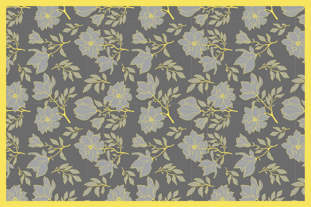 Floral print overlay izvirna jedilna podloga - TenStickers