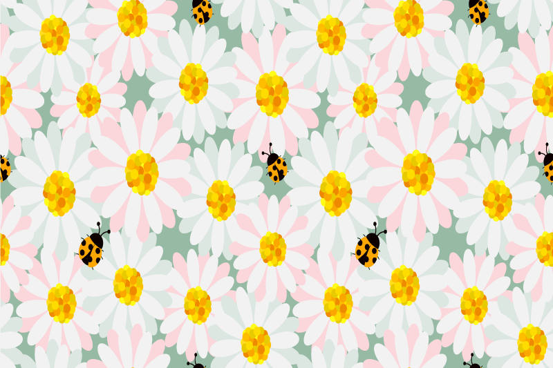 Bright floral patterns izvirna jedilna podloga - TenStickers