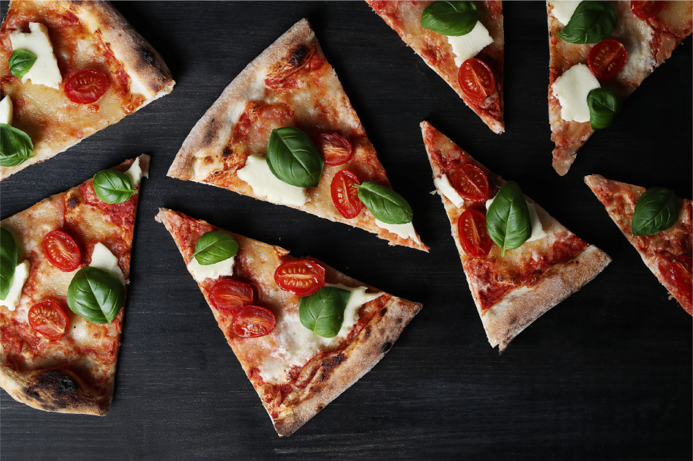 Sliced pizza arrangement za restavracijsko mizo - TenStickers