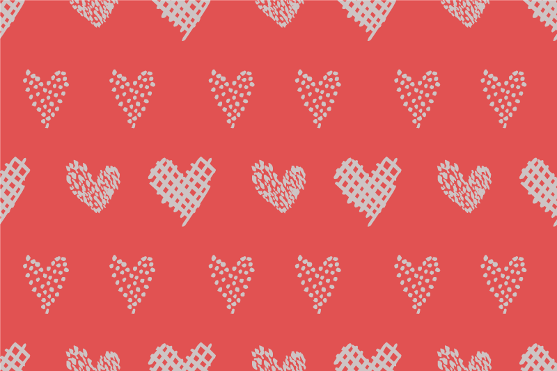 Heart pattern texture teksturna pogrinjek - TenStickers