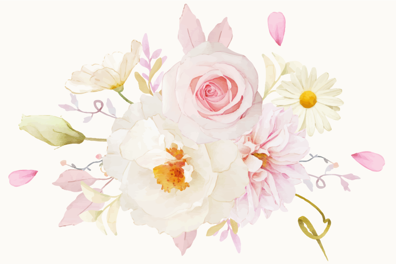 Floral arrangement delight izvirna jedilna podloga - TenStickers