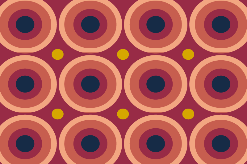 Geometric circular pattern izvirna jedilna podloga - TenStickers