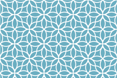 Geometric floral motif teksturni pogrinjek - TenStickers