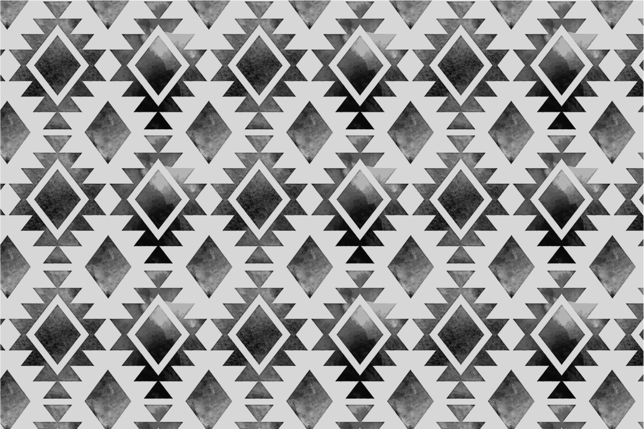 Geometric monochrome pattern teksturni pogrinjek - TenStickers