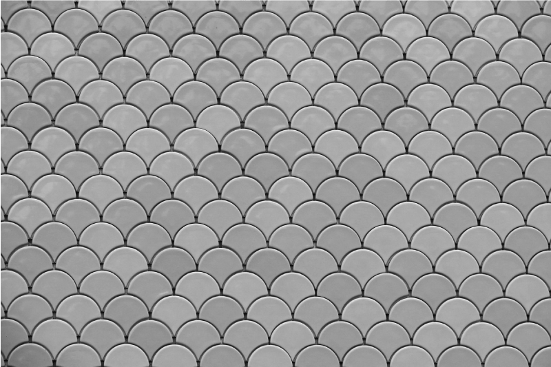 Scalloped pattern surface teksturna pogrinjek - TenStickers