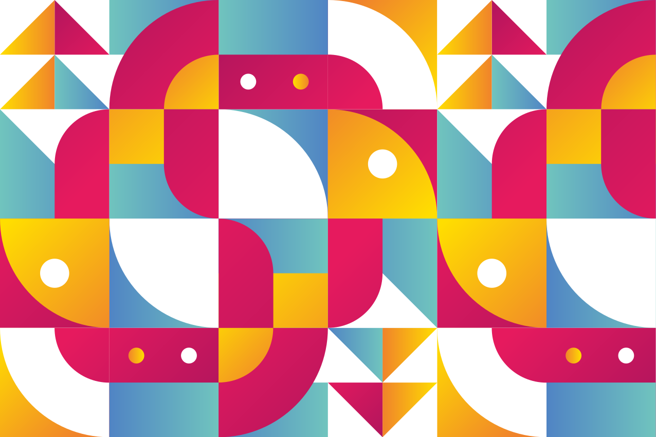 Bold geometric patterns moderni prtički - TenStickers