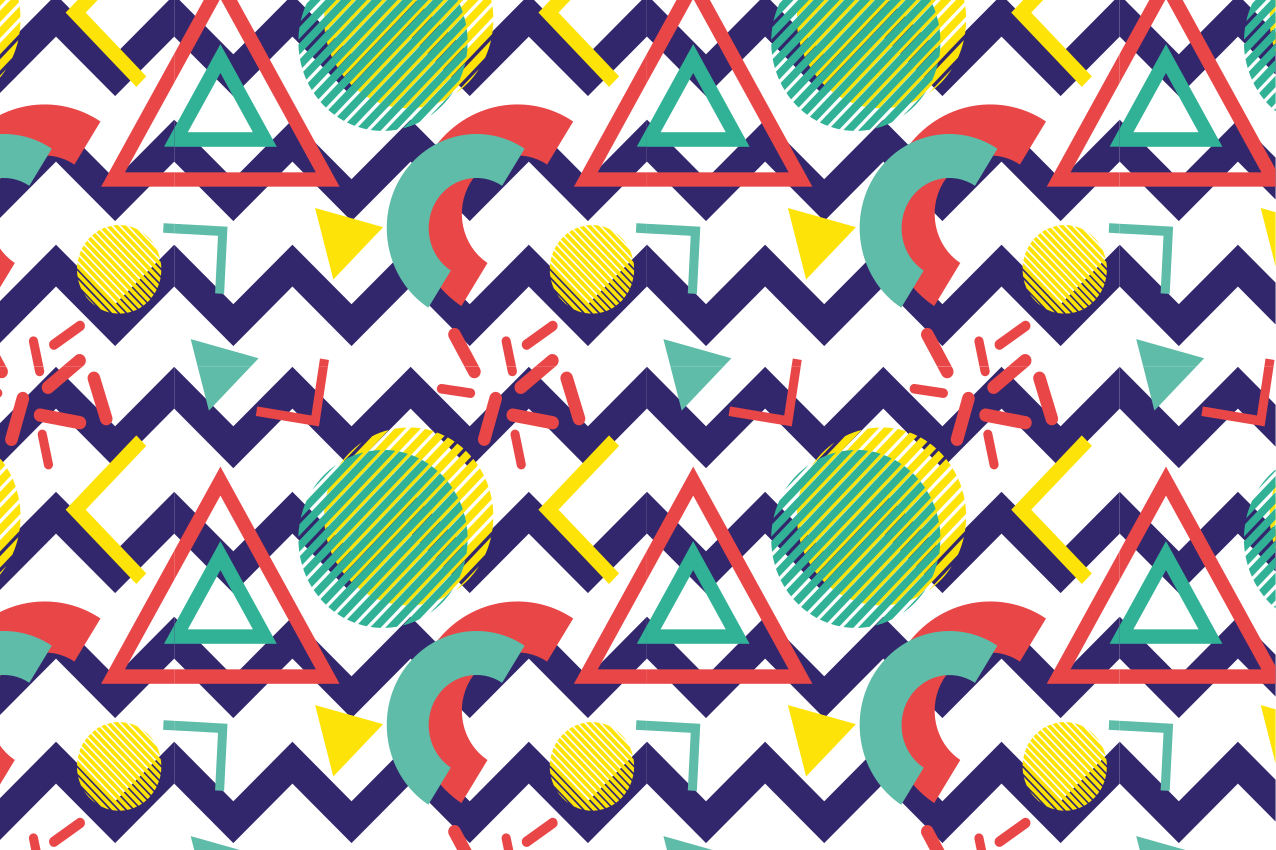 Oblikovanje geometrijskega vzorca moderní prostírání - TenStickers