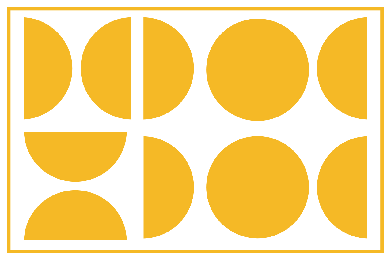 Geometric yellow shape sodobno preprogo - TenStickers