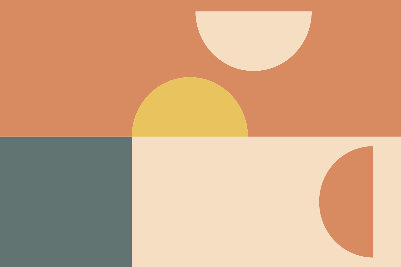 Barvite geometrijske oblike za moderno mizo - TenStickers