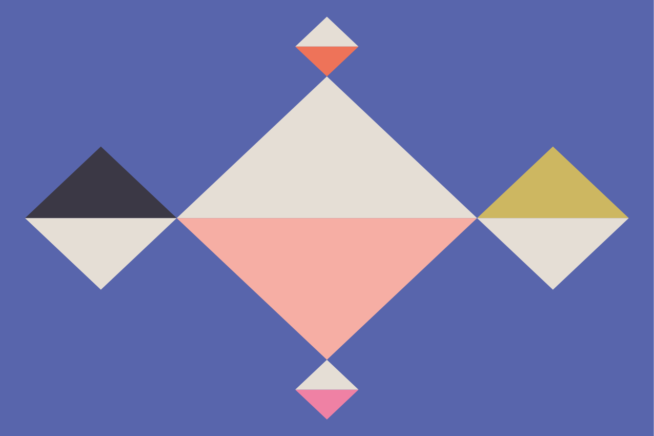 Geometric color squares sodobna miza - TenStickers