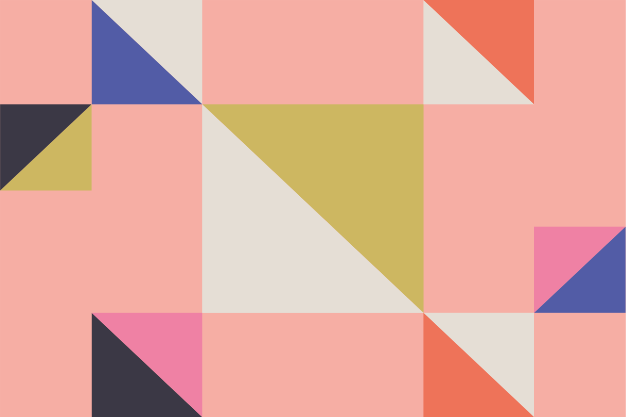 Geometric color sections moderni prtički - TenStickers