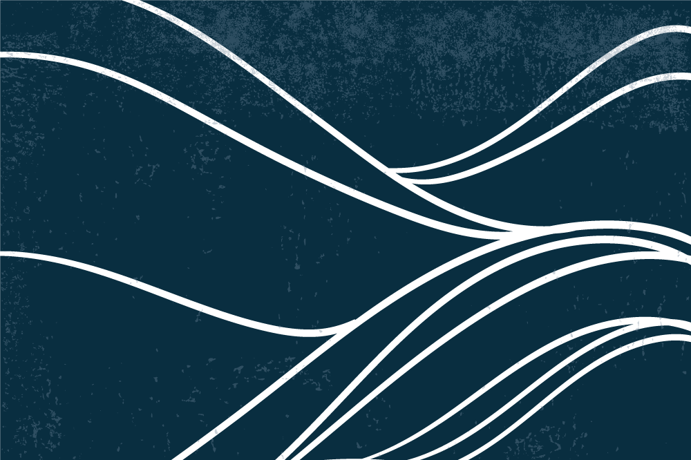 Elegant wave pattern moderno podstavki - TenStickers