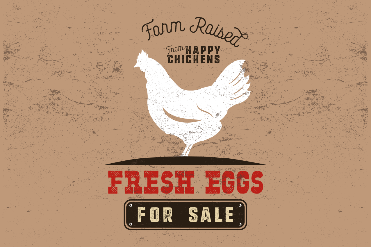 Farm fresh chicken izvirna jedilna podloga - TenStickers