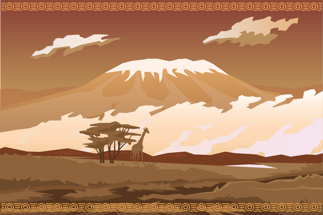 Majestic mountain scene izvirna jedilna podloga - TenStickers