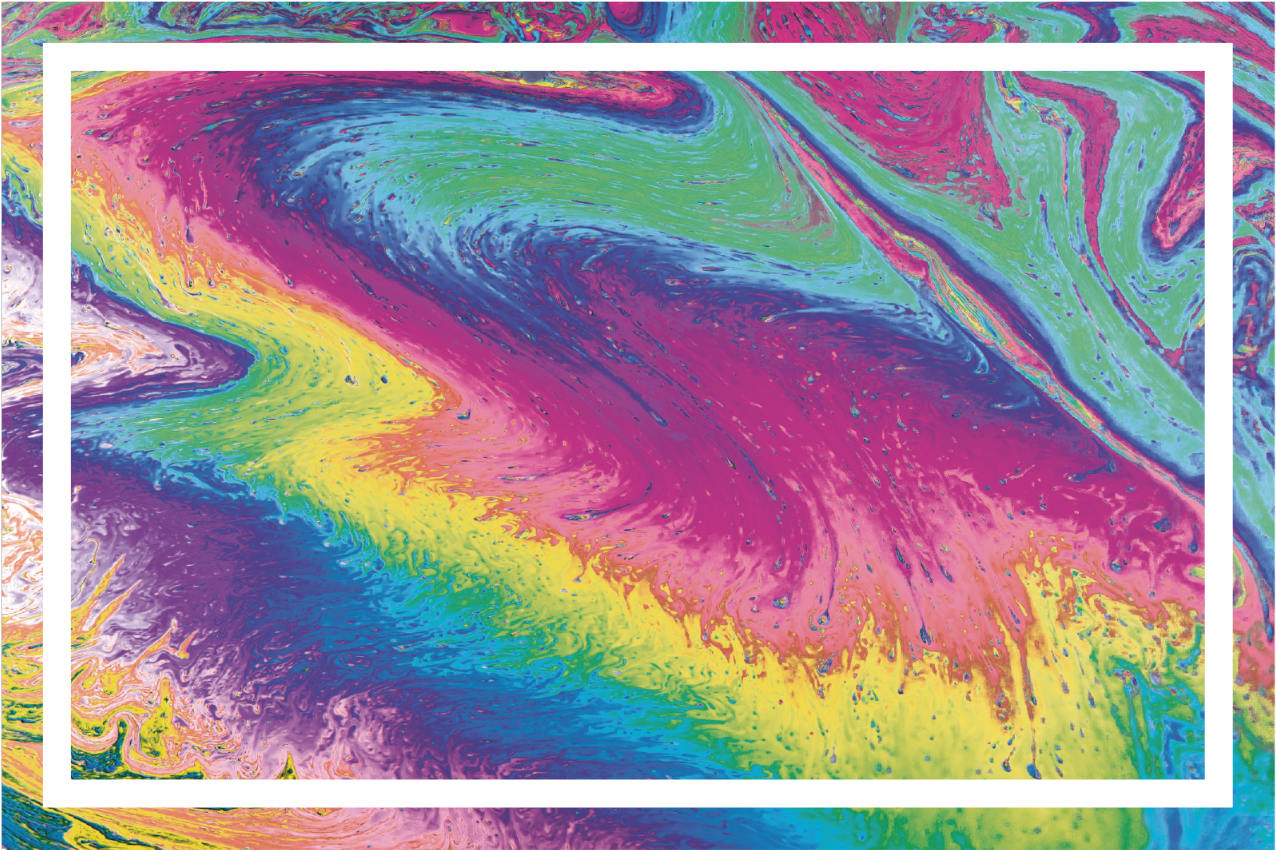 Pogrinjek z mavrično teksturo - TenStickers