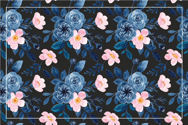 Botanical textured surface izvirna jedilna podloga - TenStickers