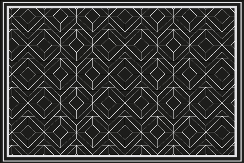 Geometric black surface moderni prtički - TenStickers