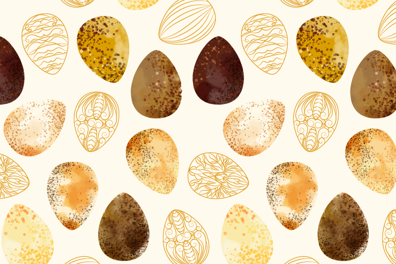 Elegant egg motif izvirna jedilna podloga - TenStickers