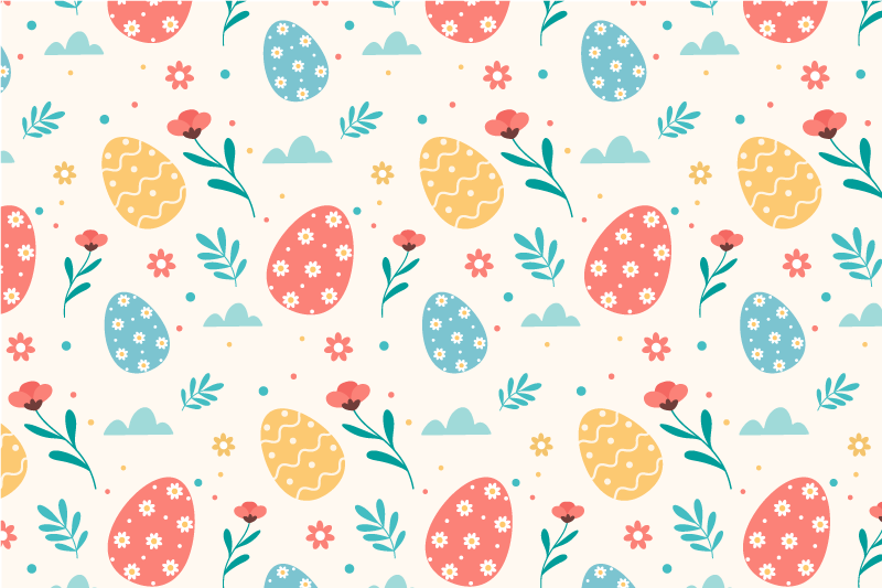 Colorful egg pattern otroški pogrinjek za mizo - TenStickers