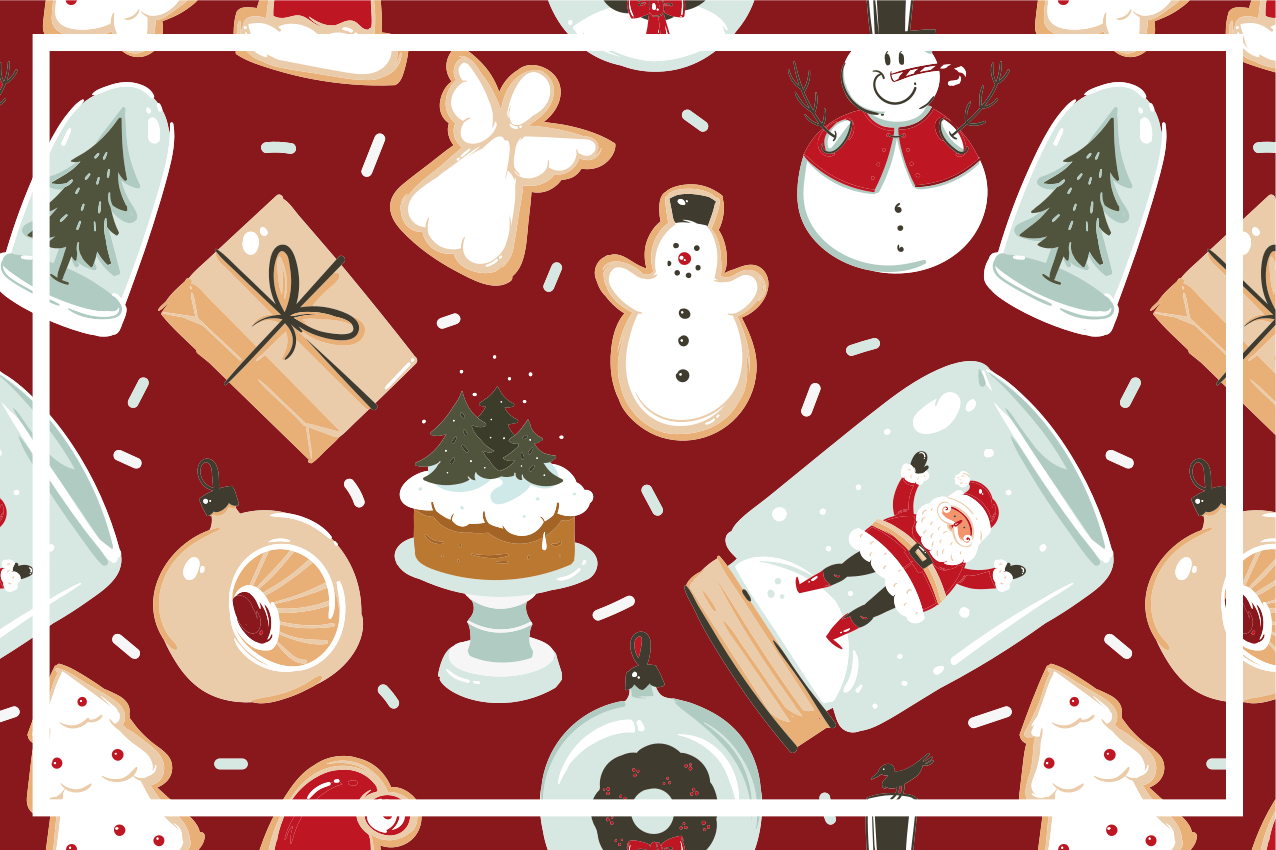 Festive holiday motifs božični pogrinec - TenStickers