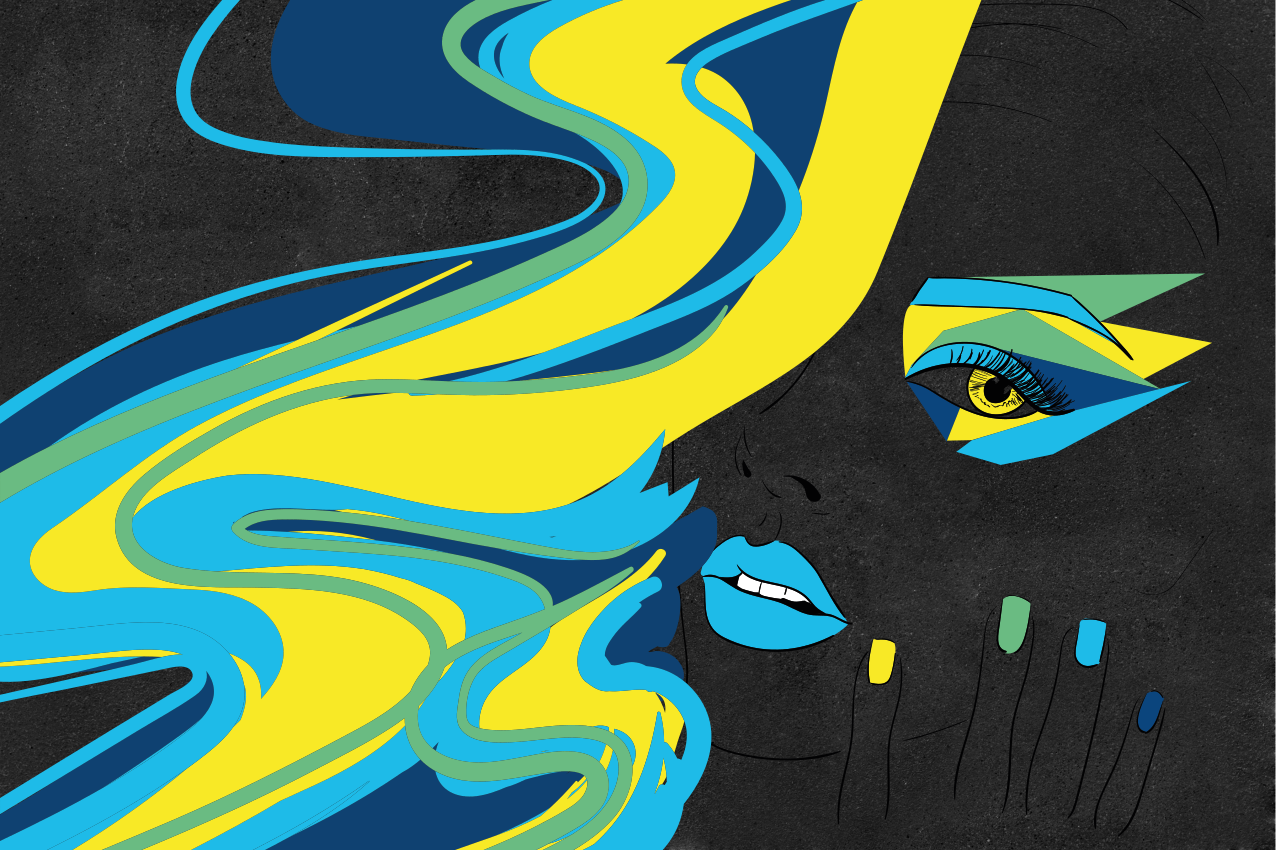 Bold face art izvirna jedilna podloga - TenStickers