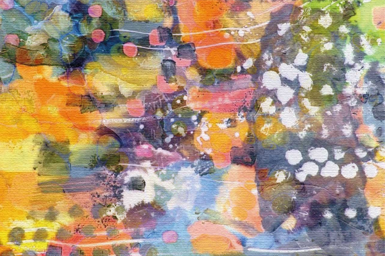 Vibrant color splash teksturni pogrinjek - TenStickers