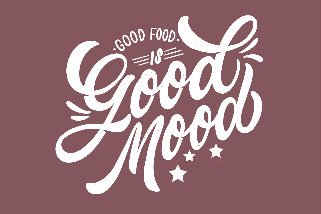 Good food mood pogrinjek s citati - TenStickers