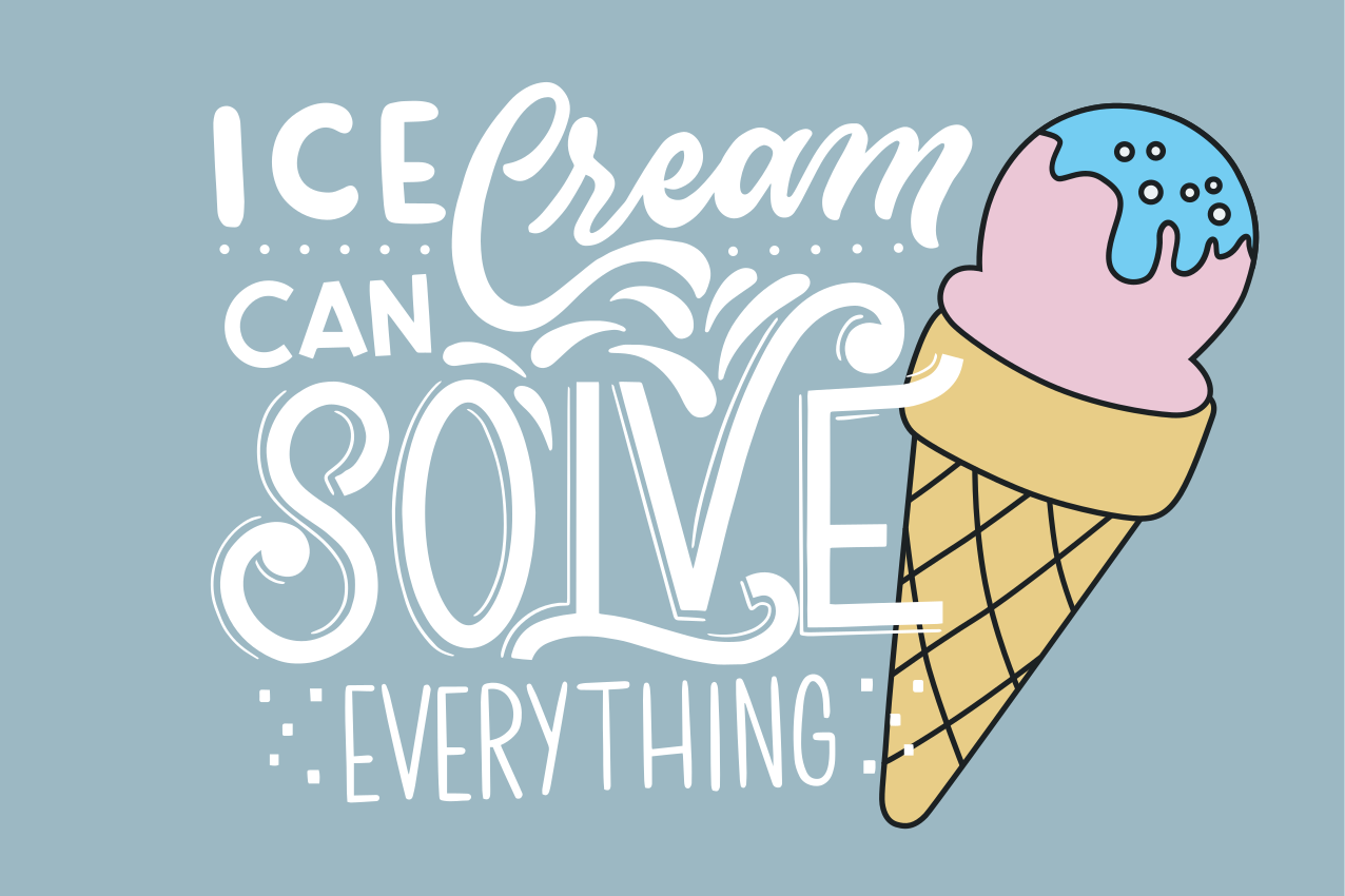 Ice cream cone quote pogrinjek s citati - TenStickers