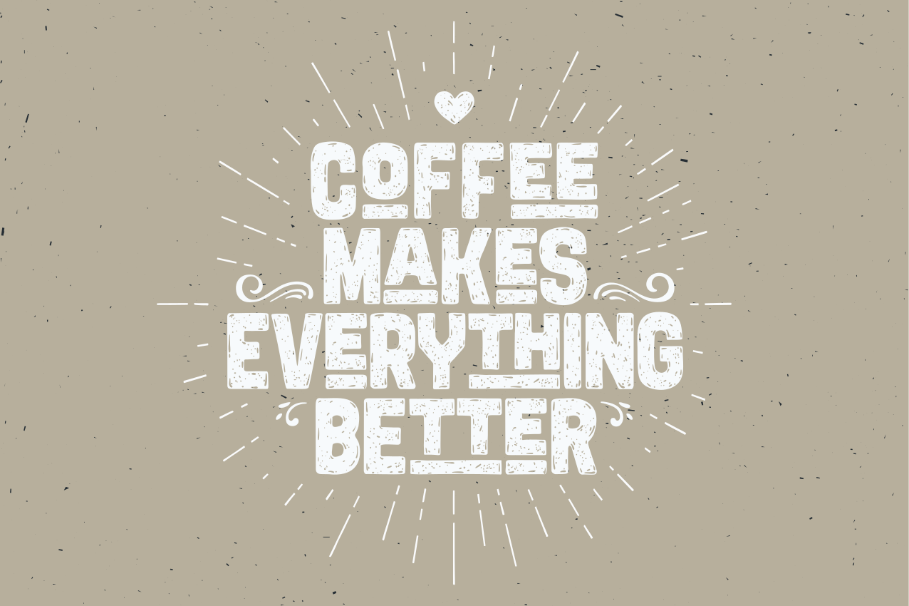 Coffee motivational quote pogrinjek s citati - TenStickers