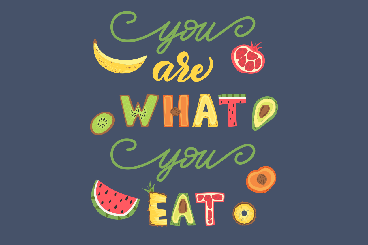 Colorful food quote pogrinjek s citati - TenStickers