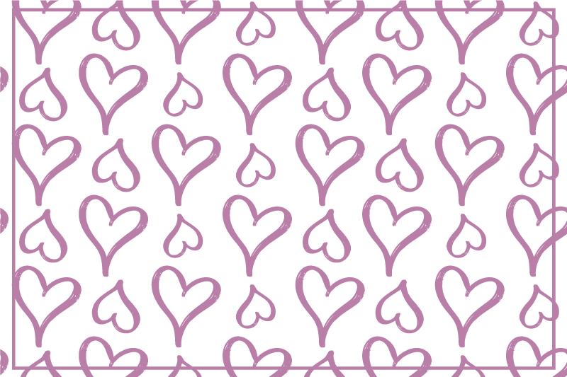 Charming heart pattern izvirna jedilna podloga - TenStickers