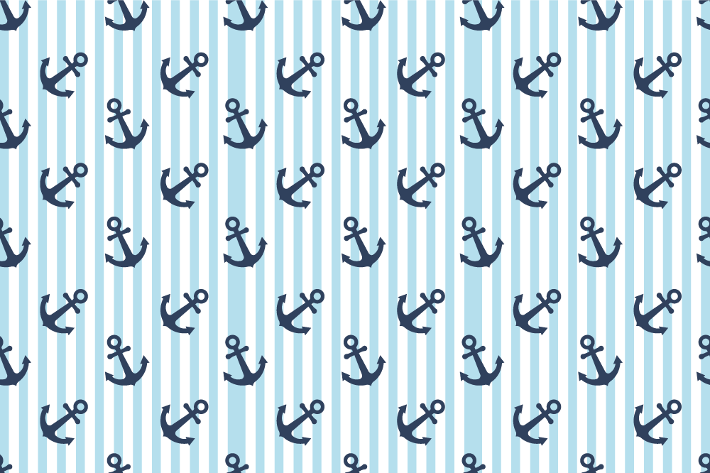 Maritime anchor motif izvirna jedilna podloga - TenStickers
