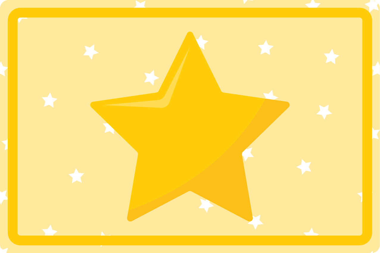 Colorful star shape otroški pogrinjek za mizo - TenStickers