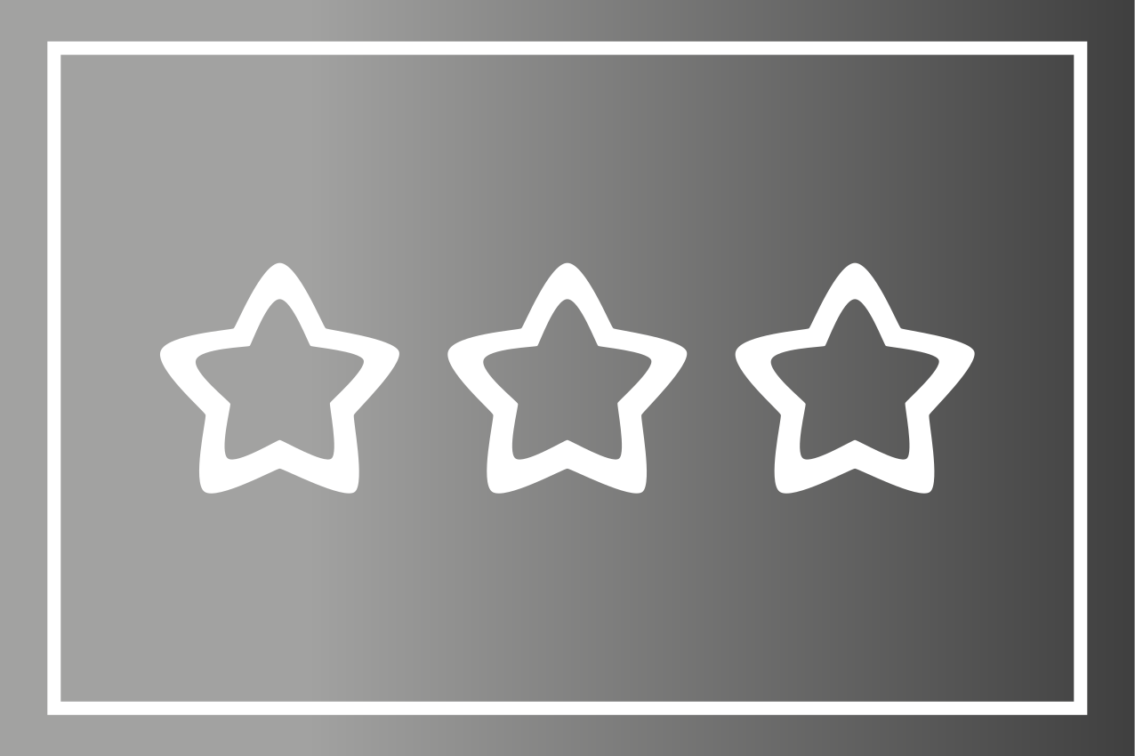 Star rating display za moderno postavitev mize - TenStickers