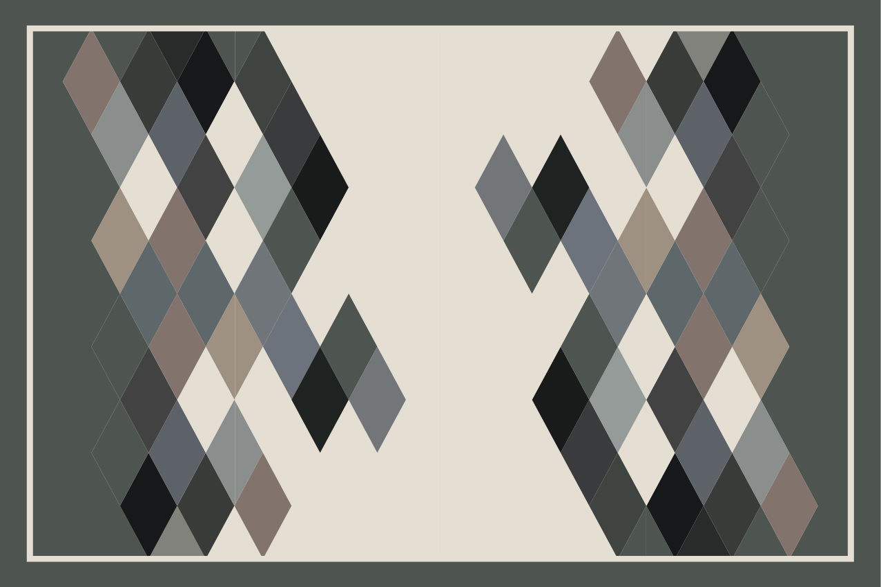 Površina z geometrijskim vzorcem moderní prostírání - TenStickers