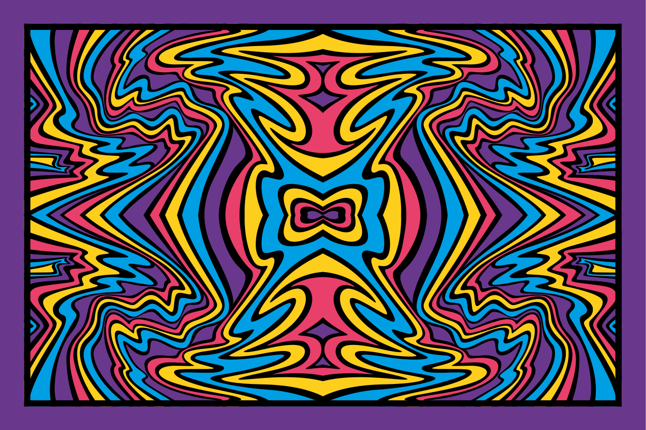 Colorful abstract swirls izvirna jedilna podloga - TenStickers
