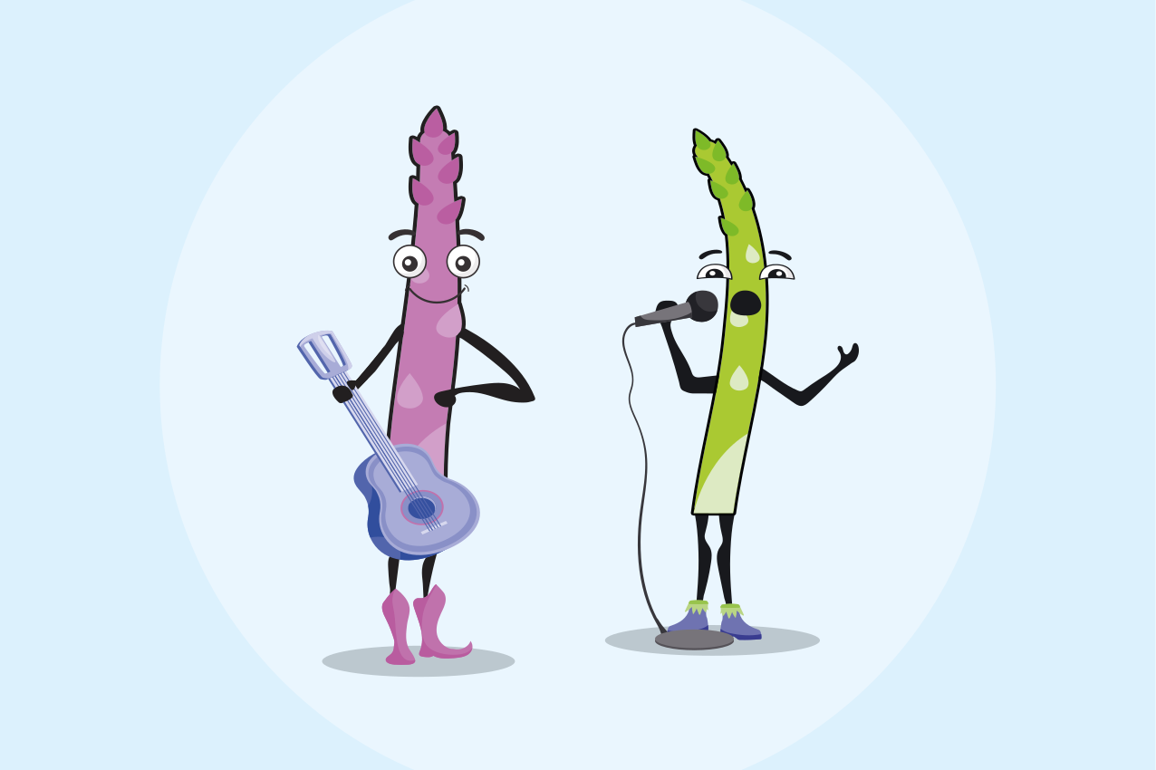Musical vegetable characters otroški pogrinjek za mizo - TenStickers