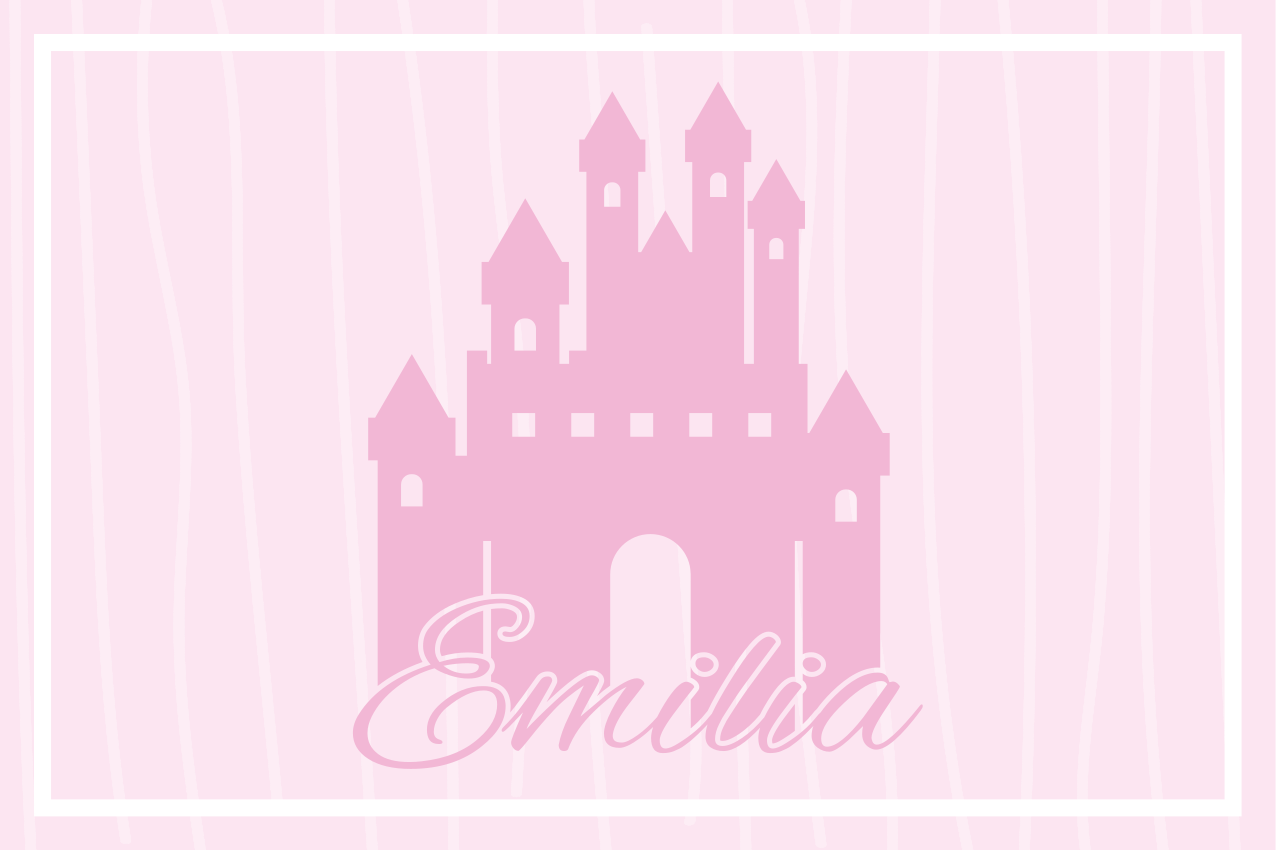 Castle themed design otroški pogrinjek za mizo - TenStickers