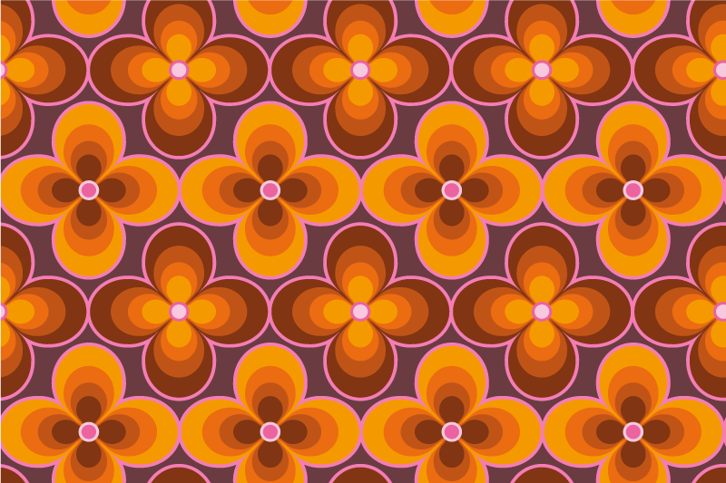 Vibrant floral motif izvirna jedilna podloga - TenStickers