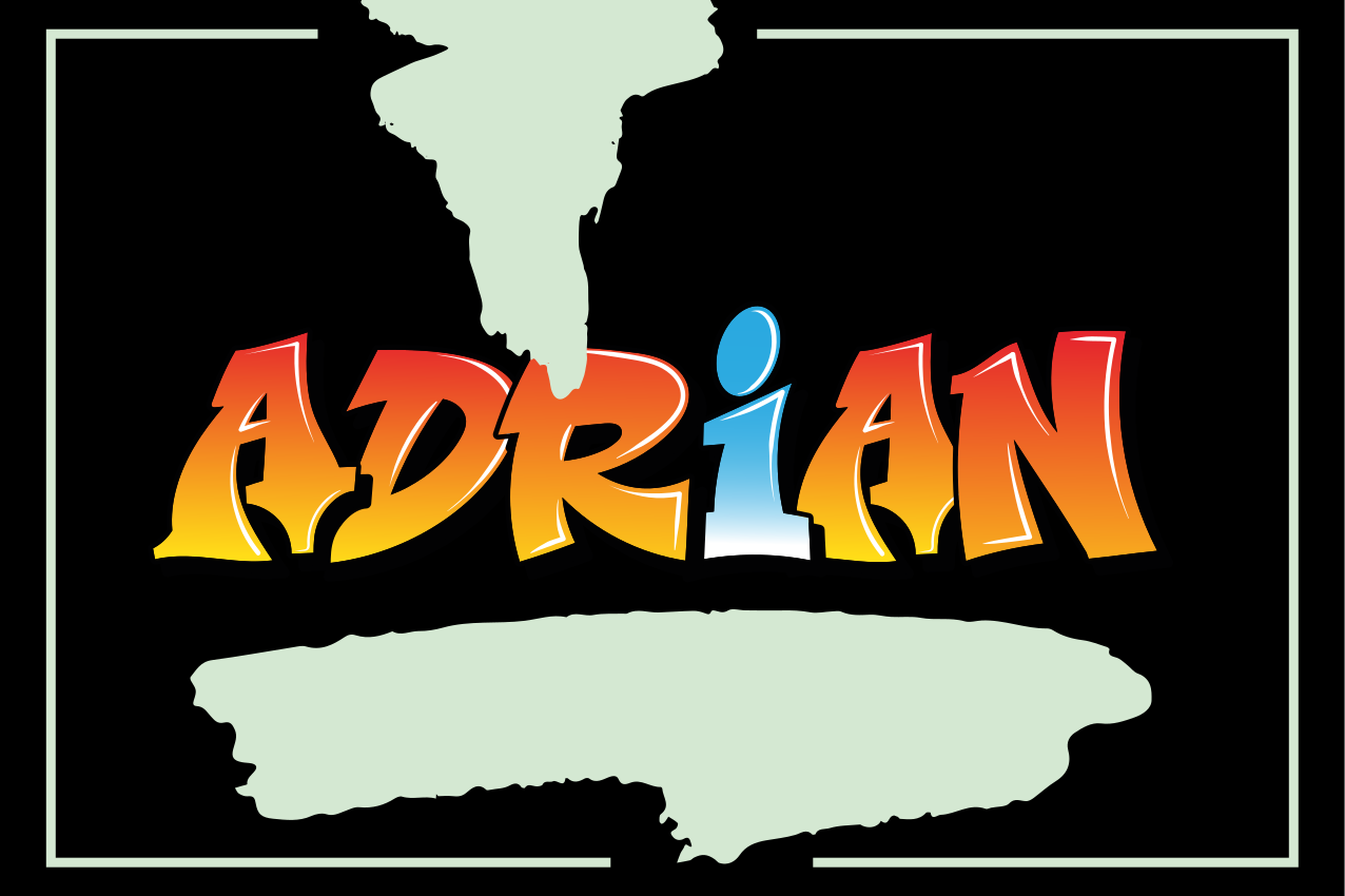 Pogrinjki z grafitnimi črkami vašega imena - TenStickers