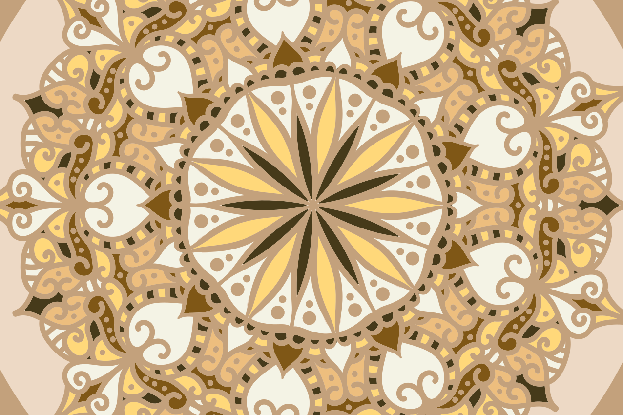 Intricate geometric pattern izvirna jedilna podloga - TenStickers
